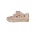 Кросівки для дівчинки D.D.Step Pink з золотистими кульками