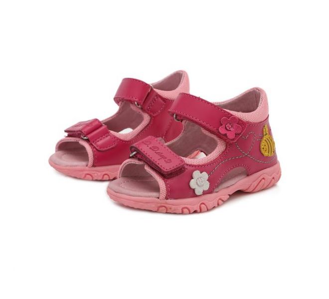 Босоніжки D.D.Step з бджілкою Dark Pink
