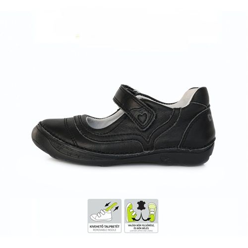 Туфлі для дівчинки D.D.Step Black